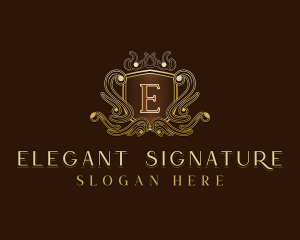 Luxury Royal Shield logo design