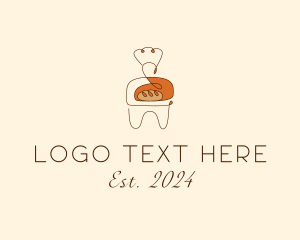 Abstract Bread  Baker logo