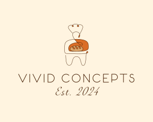 Abstract Bread  Baker logo
