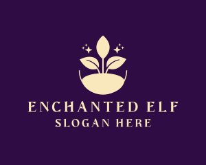 Enchanted Organic Leaf logo design