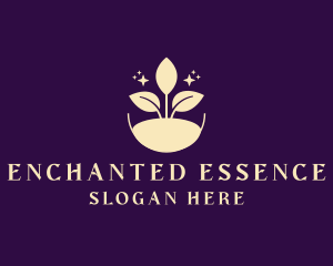 Enchanted Organic Leaf logo design