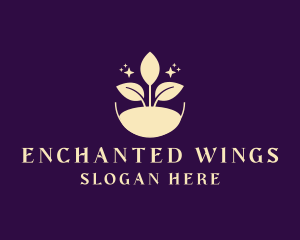 Enchanted Organic Leaf logo design