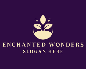 Enchanted Organic Leaf logo design