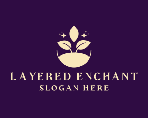 Enchanted Organic Leaf logo design