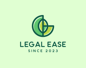 Abstract Eco Leaf logo