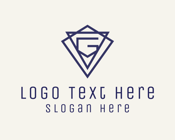 Letterform logo example 1