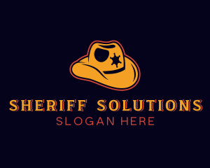 Cowboy Sheriff Hat logo