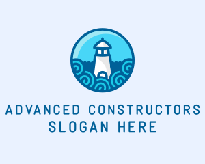 Coastal Marine Lighthouse logo design