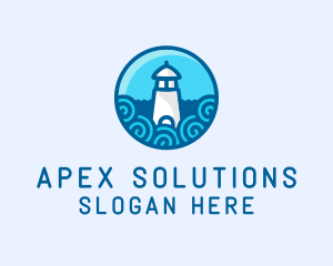 Coastal Marine Lighthouse logo design