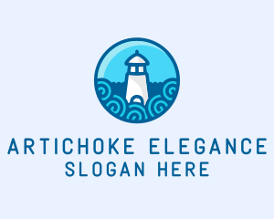 Coastal Marine Lighthouse logo design