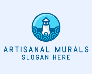 Coastal Marine Lighthouse logo design