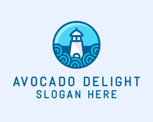 Coastal Marine Lighthouse logo design