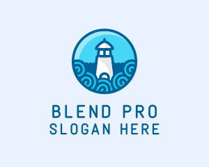 Coastal Marine Lighthouse logo design