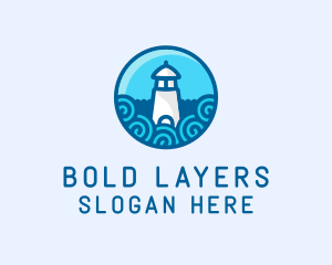 Coastal Marine Lighthouse logo design