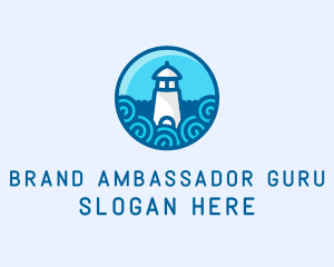 Coastal Marine Lighthouse logo design