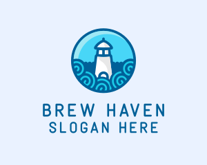 Coastal Marine Lighthouse logo design