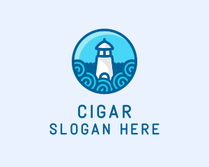 Coastal Marine Lighthouse logo design