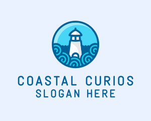 Coastal Marine Lighthouse logo design