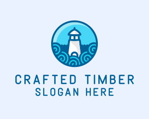 Coastal Marine Lighthouse logo design