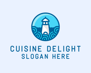 Coastal Marine Lighthouse logo design