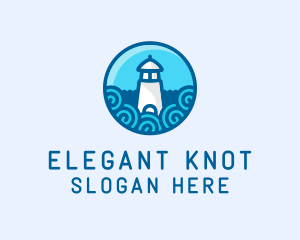 Coastal Marine Lighthouse logo design