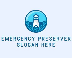 Coastal Marine Lighthouse logo design