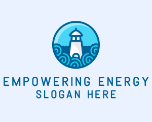 Coastal Marine Lighthouse logo design