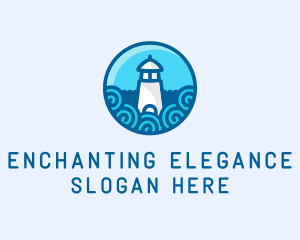 Coastal Marine Lighthouse logo design