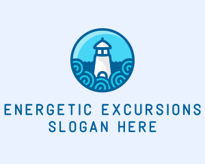 Coastal Marine Lighthouse logo design