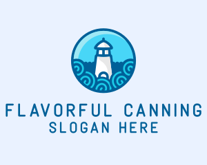 Coastal Marine Lighthouse logo design