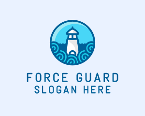 Coastal Marine Lighthouse logo design