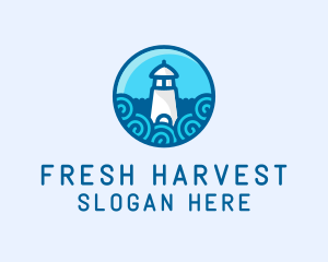 Coastal Marine Lighthouse logo design