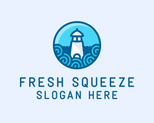 Coastal Marine Lighthouse logo design