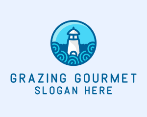 Coastal Marine Lighthouse logo design