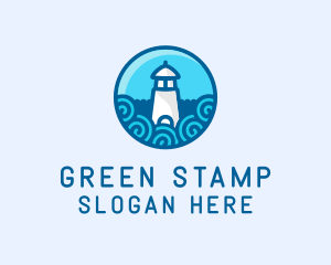 Coastal Marine Lighthouse logo design