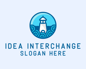 Coastal Marine Lighthouse logo design