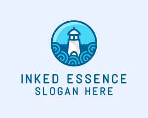 Coastal Marine Lighthouse logo design