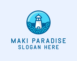 Coastal Marine Lighthouse logo design