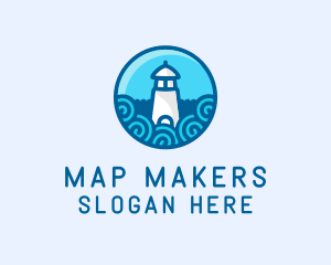 Coastal Marine Lighthouse logo design