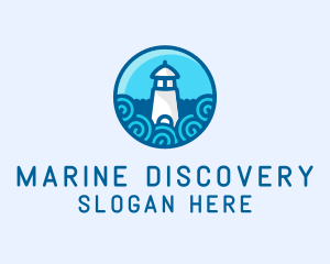 Coastal Marine Lighthouse logo design