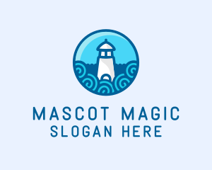 Coastal Marine Lighthouse logo design