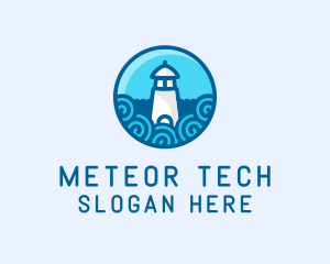 Coastal Marine Lighthouse logo design