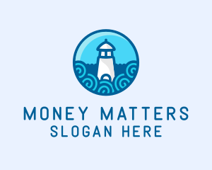 Coastal Marine Lighthouse logo design