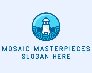 Coastal Marine Lighthouse logo design