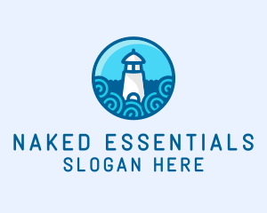 Coastal Marine Lighthouse logo design