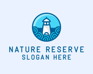 Coastal Marine Lighthouse logo design