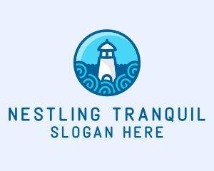 Coastal Marine Lighthouse logo design