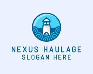 Coastal Marine Lighthouse logo design