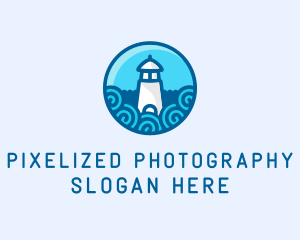 Coastal Marine Lighthouse logo design