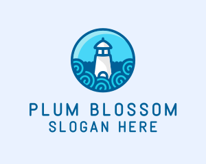 Coastal Marine Lighthouse logo design